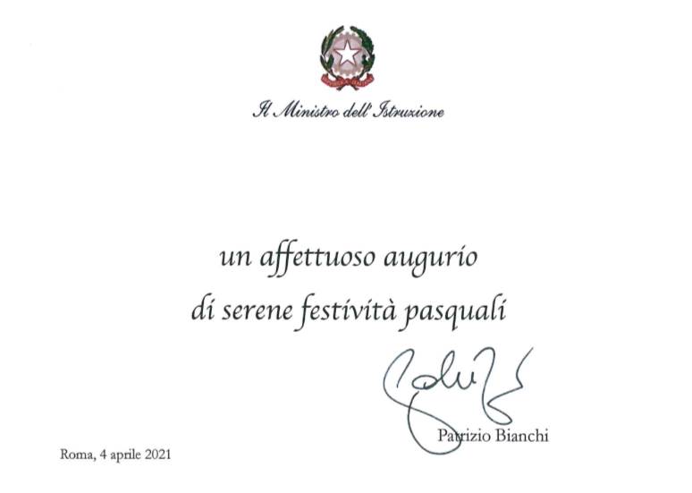 Biglietto di auguri di Buona Pasqua 2021